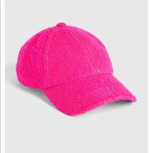 Gap hot pink wool boucle hat